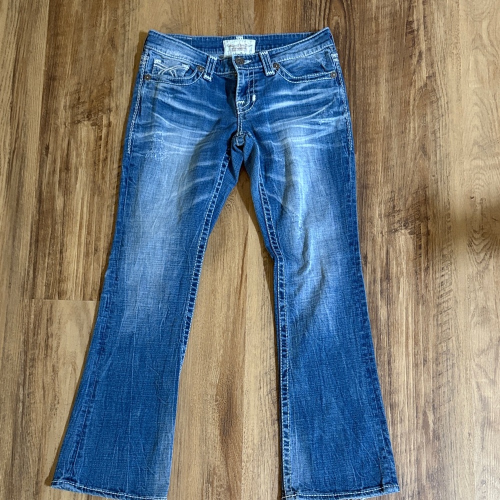Big Star Women's Flare Jeans in Classic Blue